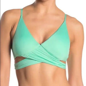 Mossimo Color Splash Draped Bikini Top Strappy NWT